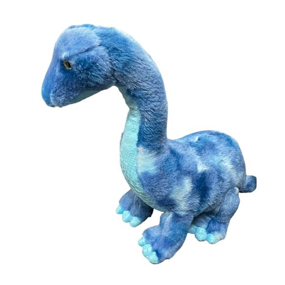 Aurora Plush Dinosaur Brachiosaurus Stuffed Animal Shower Gift Nursery Blue 15" - Picture 8 of 10
